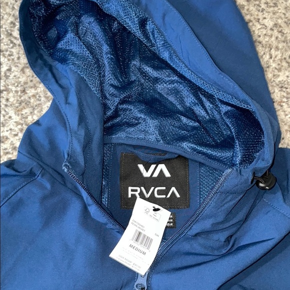 RVCA navy rain jacket - Picture 1 of 8
